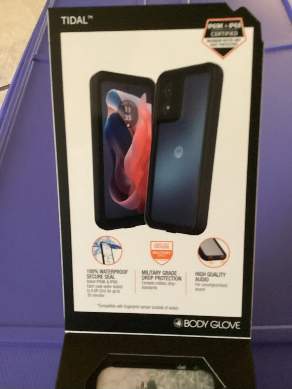 Body Glove Black Tidal Waterproof Case for moto g PLAY (2024)